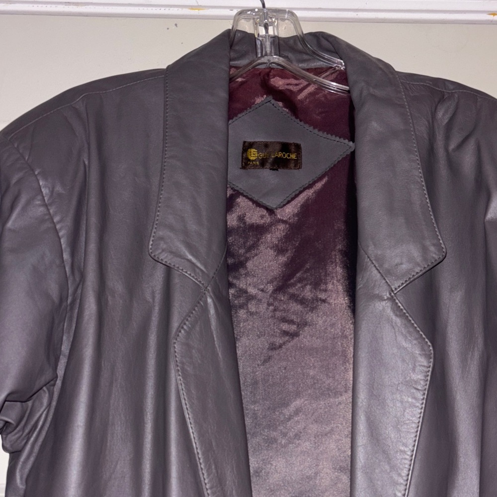Guy Laroche vintage 80’s leather coat
